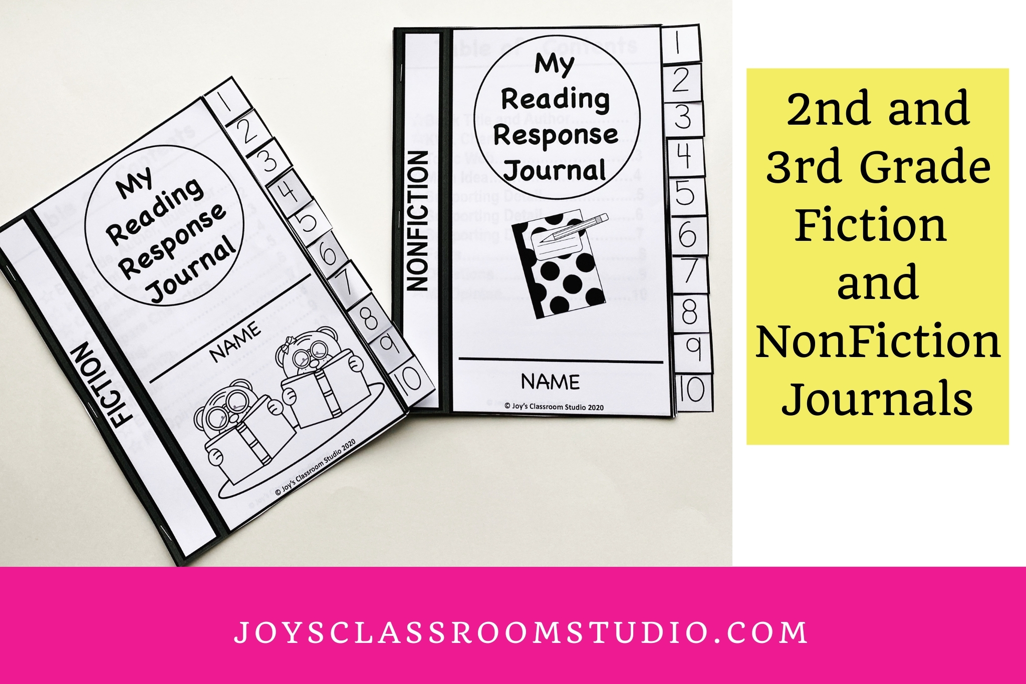 2nd and 3rd grade fiction and nonfiction journals