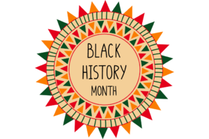 Clipart that says "Black History Month"