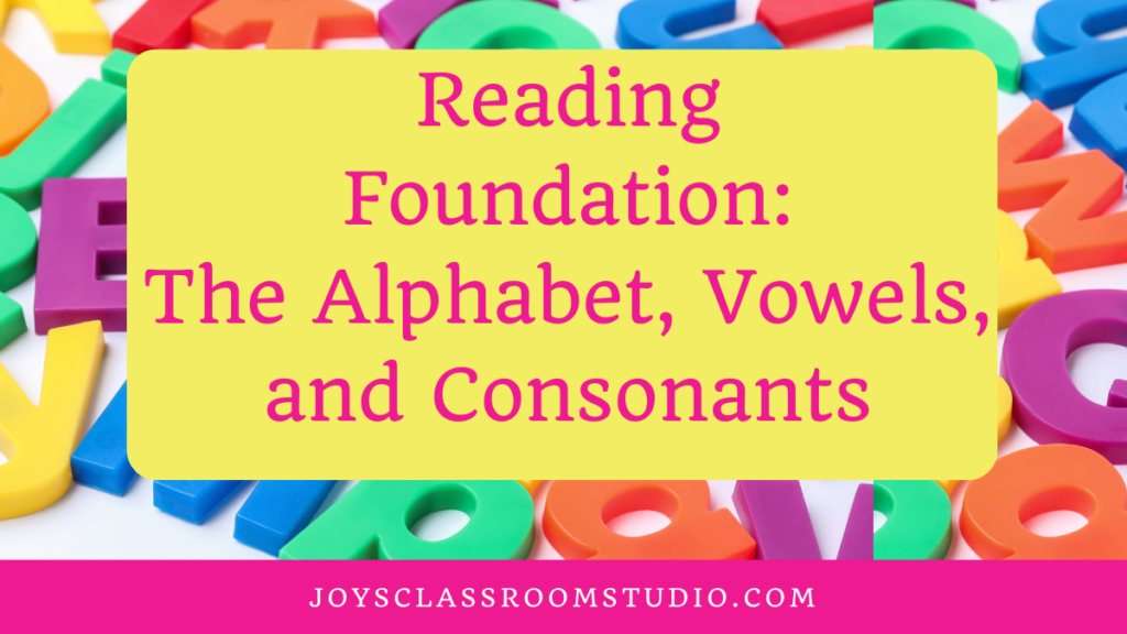 Reading Foundation: The Alphabet, Vowels, and Consonants 