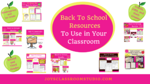 Back To School Resources To Use In Your Classroom
